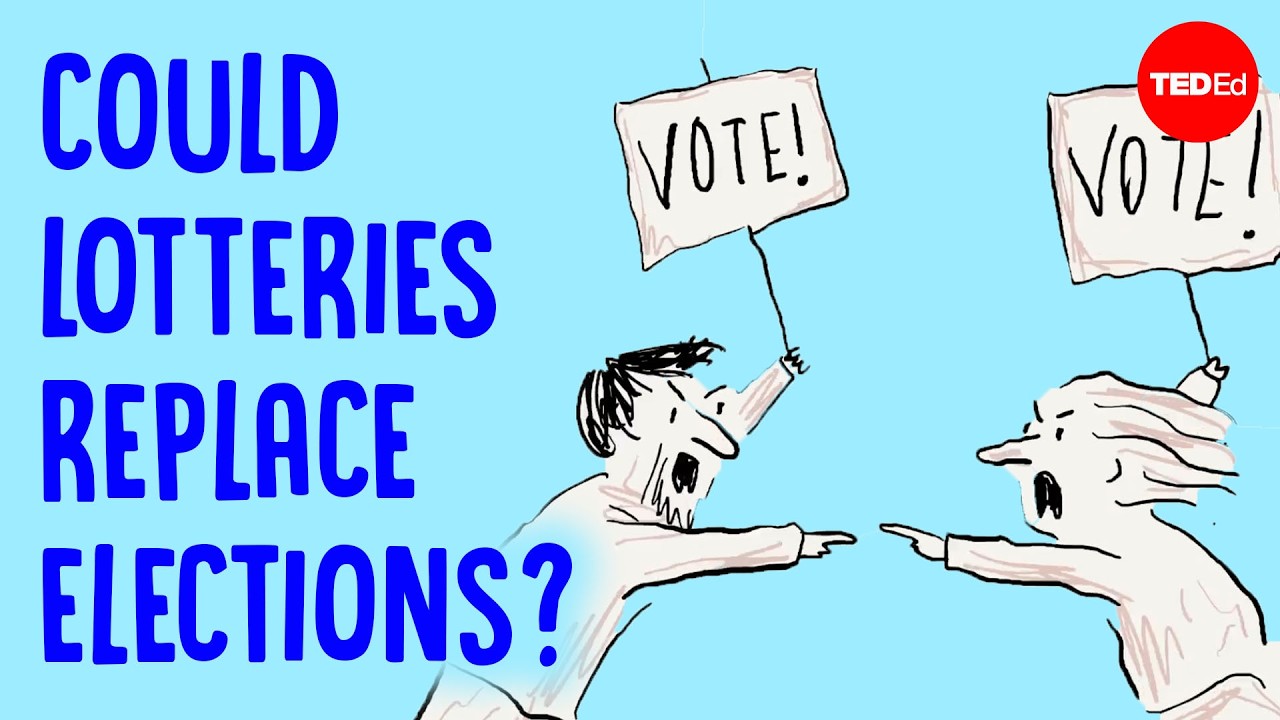 TED-Ed视频《抽签能代替选举吗？》封面图，探讨古雅典抽签制度与现代民主改革 | Aice英语学习 - Cover image for TED-Ed video Could lotteries replace elections