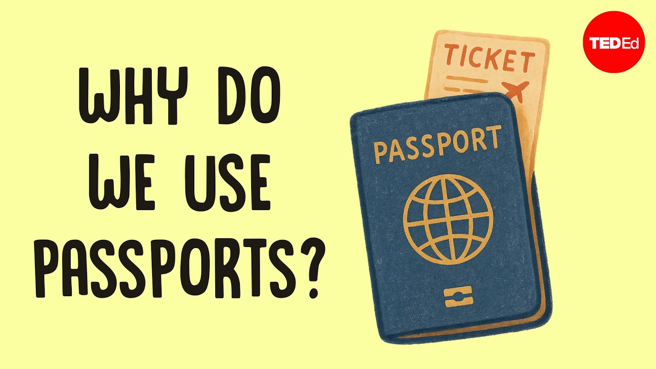 TED-Ed视频《When did we start using passports》封面图，探讨护照的历史与全球不平等 | Aice英语学习 - Cover image for TED-Ed video When did we start using passports