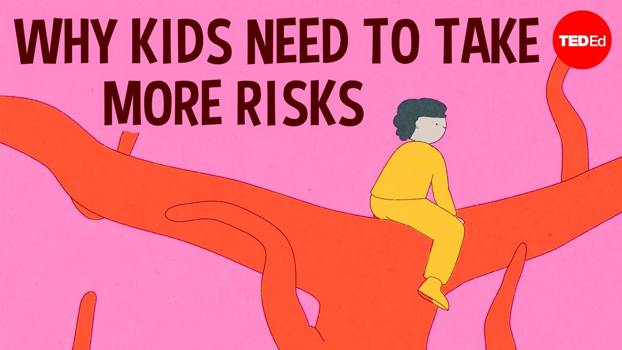 TED-Ed视频《Why kids need to take more risks》封面图，探讨冒险游乐场与儿童发展 | Aice英语学习 - Cover image for TED-Ed video Why kids need to take more risks
