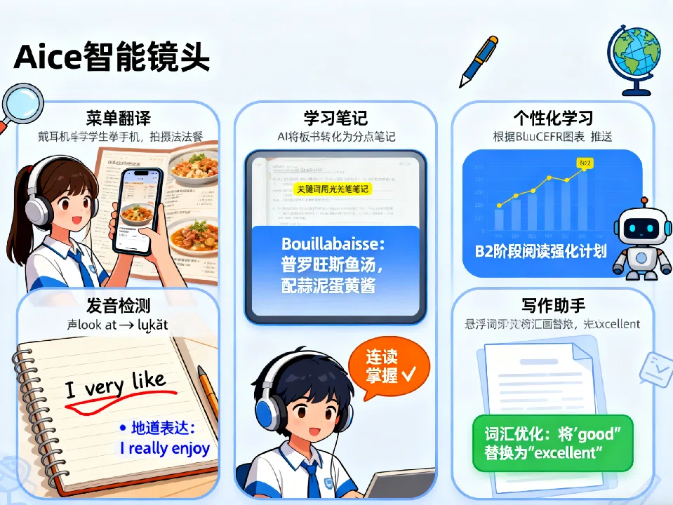 Aice智能镜头功能界面展示